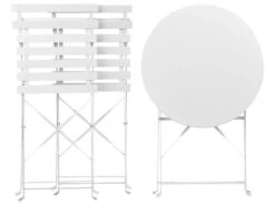 Balkonset Weiß 2 Stühle Zusammenklappbar FIORI 15 Balkonset Weiß 2 Stühle Zusammenklappbar FIORI -Beliani Verkaufsgeschäft undef src sa picid 369758 type whitesh image