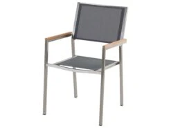 Gartenmöbel Set Naturstein Schwarz Geflammt 220 X 100 Cm 8-Sitzer Stühle Textilbespannung Grau GROSSETO 13 Gartenmöbel Set Naturstein Schwarz Geflammt 220 X 100 Cm 8-Sitzer Stühle Textilbespannung Grau GROSSETO -Beliani Verkaufsgeschäft undef src sa picid 380468 type whitesh image