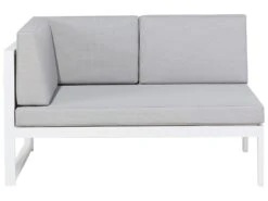 Lounge Set Aluminium Weiß 6-Sitzer Auflagen Grau CASTELLA 18 Lounge Set Aluminium Weiß 6-Sitzer Auflagen Grau CASTELLA -Beliani Verkaufsgeschäft undef src sa picid 554911 type whitesh image 2