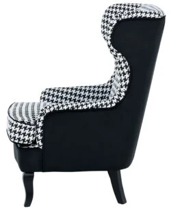 Sessel Polsterbezug Schwarz / Weiß Kariert MOLDE -Beliani Verkaufsgeschäft undef src sa picid 673417 type whitesh image