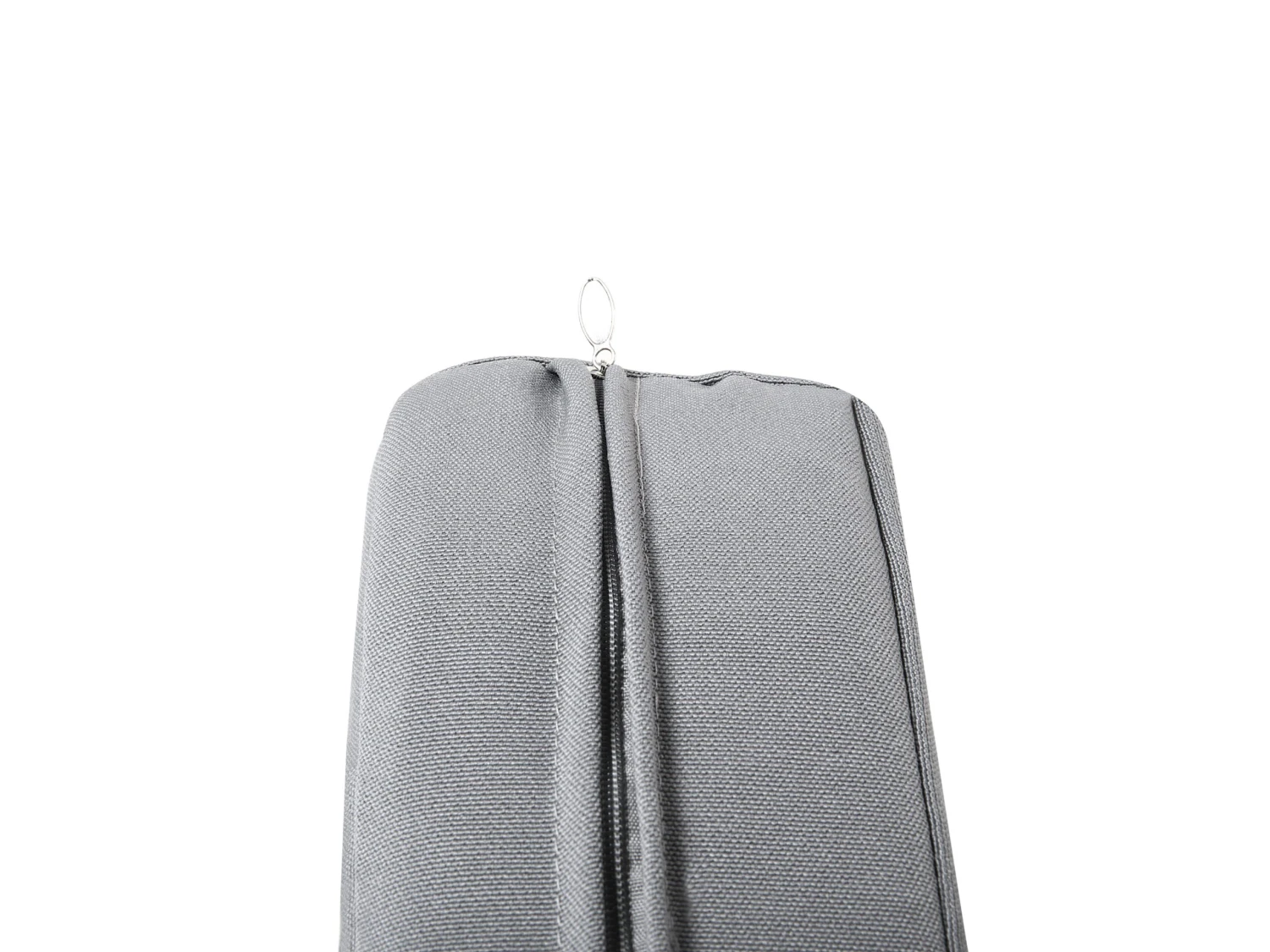 Gartenmöbel Set Rattan Weiß 220 X 100 Cm 8-Sitzer Auflagen Grau ITALY 7 Gartenmöbel Set Rattan Weiß 220 X 100 Cm 8-Sitzer Auflagen Grau ITALY – Bild 7