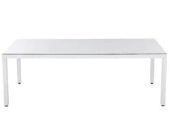 Gartenmöbel Set Rattan Weiß 220 X 100 Cm 8-Sitzer Auflagen Grau ITALY 18 Gartenmöbel Set Rattan Weiß 220 X 100 Cm 8-Sitzer Auflagen Grau ITALY -Beliani Verkaufsgeschäft undef src sa picid 678110 type whitesh image