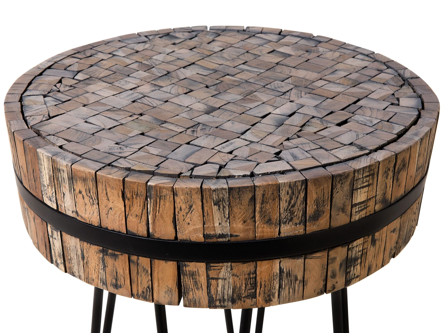Couchtisch Teakholz ⌀ 55 Cm TAKU – Bild 9