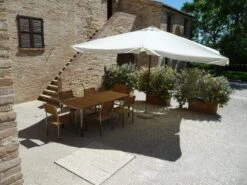 Gartenmöbel Set Edelstahl / Teakholz Hellbraun 6-Sitzer VIAREGGIO 10 Gartenmöbel Set Edelstahl / Teakholz Hellbraun 6-Sitzer VIAREGGIO -Beliani Verkaufsgeschäft undef src sa picid 678980 type whitesh image