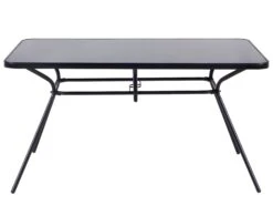 Gartentisch Stahl Schwarz 140 X 80 Cm LIVO 16 Gartentisch Stahl Schwarz 140 X 80 Cm LIVO -Beliani Verkaufsgeschäft undef src sa picid 679100 type whitesh image