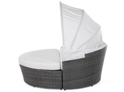 Sonneninsel Rattan Grau Sonnendach Cremeweiß SYLT LUX 17 Sonneninsel Rattan Grau Sonnendach Cremeweiß SYLT LUX -Beliani Verkaufsgeschäft undef src sa picid 679672 type whitesh image