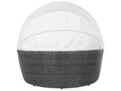 Sonneninsel Rattan Grau Sonnendach Cremeweiß SYLT LUX 18 Sonneninsel Rattan Grau Sonnendach Cremeweiß SYLT LUX -Beliani Verkaufsgeschäft undef src sa picid 679673 type whitesh image