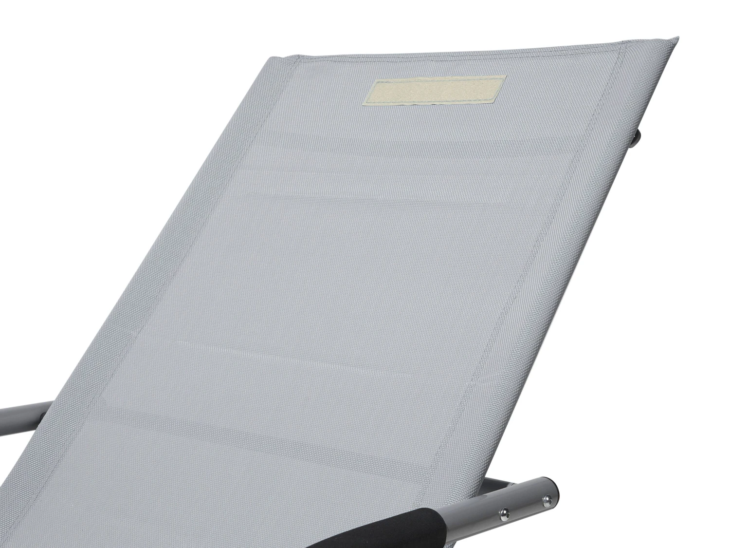 Gartenliege Grau Textil Schaukelfunktion CARANO 9 Gartenliege Grau Textil Schaukelfunktion CARANO – Bild 9