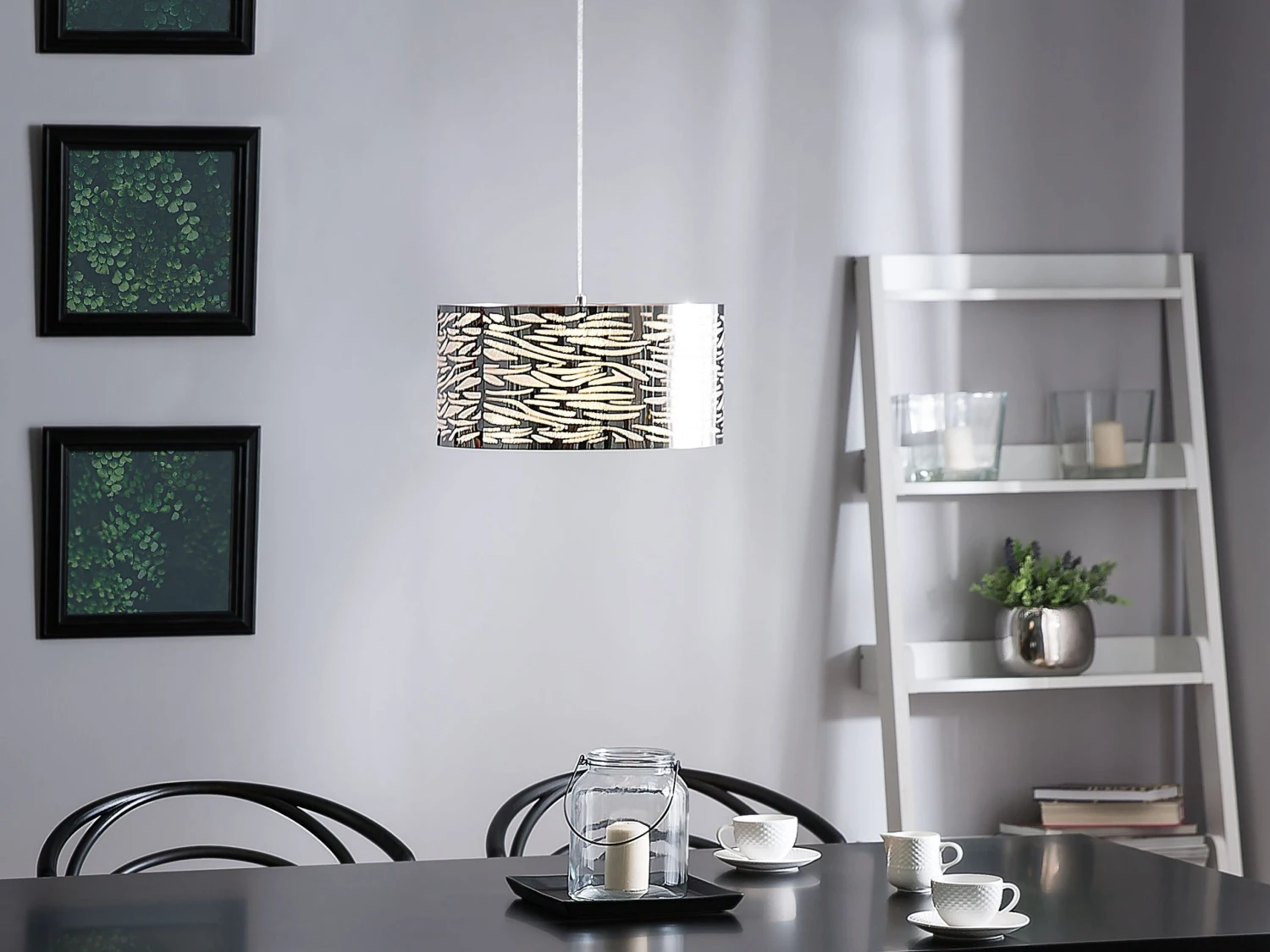 Esstisch Edelstahl Weiß 220 X 90 Cm ARCTIC I – Bild 3