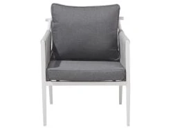Lounge Set Aluminium Weiß 4-Sitzer Auflagen Grau LATINA 15 Lounge Set Aluminium Weiß 4-Sitzer Auflagen Grau LATINA -Beliani Verkaufsgeschäft undef src sa picid 702638 type whitesh image