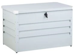 Auflagenbox Stahl Hellgrau 100 X 62 Cm CEBROSA 13 Auflagenbox Stahl Hellgrau 100 X 62 Cm CEBROSA -Beliani Verkaufsgeschäft undef src sa picid 717657 type whitesh image