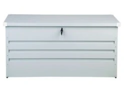 Auflagenbox Stahl Hellgrau 132 X 62 Cm CEBROSA 13 Auflagenbox Stahl Hellgrau 132 X 62 Cm CEBROSA -Beliani Verkaufsgeschäft undef src sa picid 717700 type whitesh image