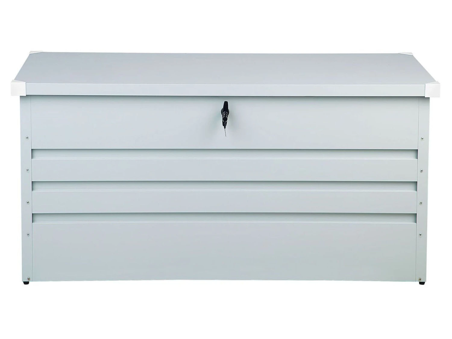 Auflagenbox Stahl Hellgrau 132 X 62 Cm CEBROSA 4 Auflagenbox Stahl Hellgrau 132 X 62 Cm CEBROSA – Bild 4