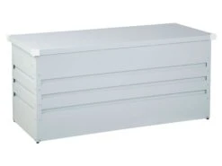 Auflagenbox Stahl Hellgrau 132 X 62 Cm CEBROSA 14 Auflagenbox Stahl Hellgrau 132 X 62 Cm CEBROSA -Beliani Verkaufsgeschäft undef src sa picid 717701 type whitesh image