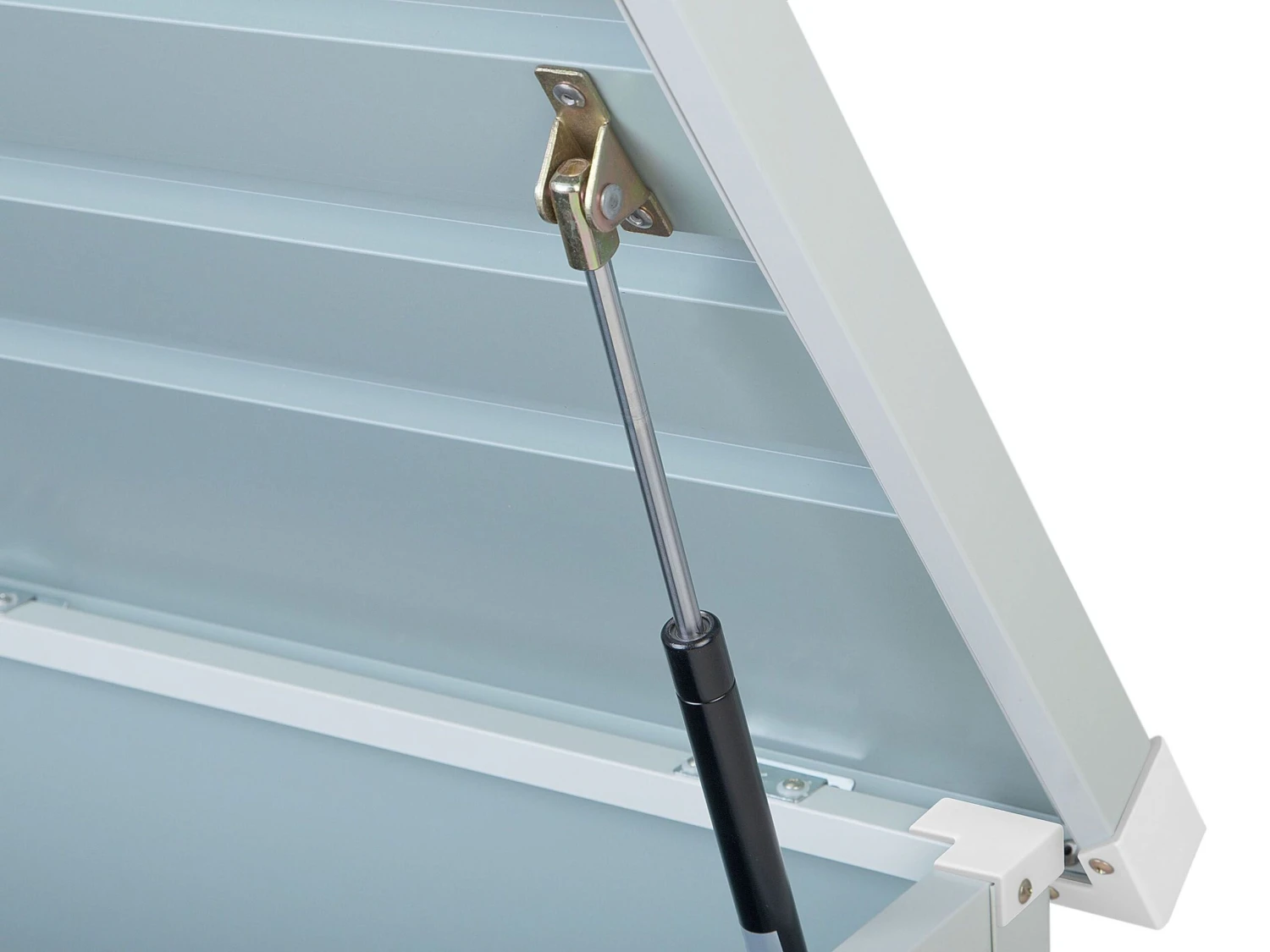 Auflagenbox Stahl Hellgrau 132 X 62 Cm CEBROSA 8 Auflagenbox Stahl Hellgrau 132 X 62 Cm CEBROSA – Bild 8