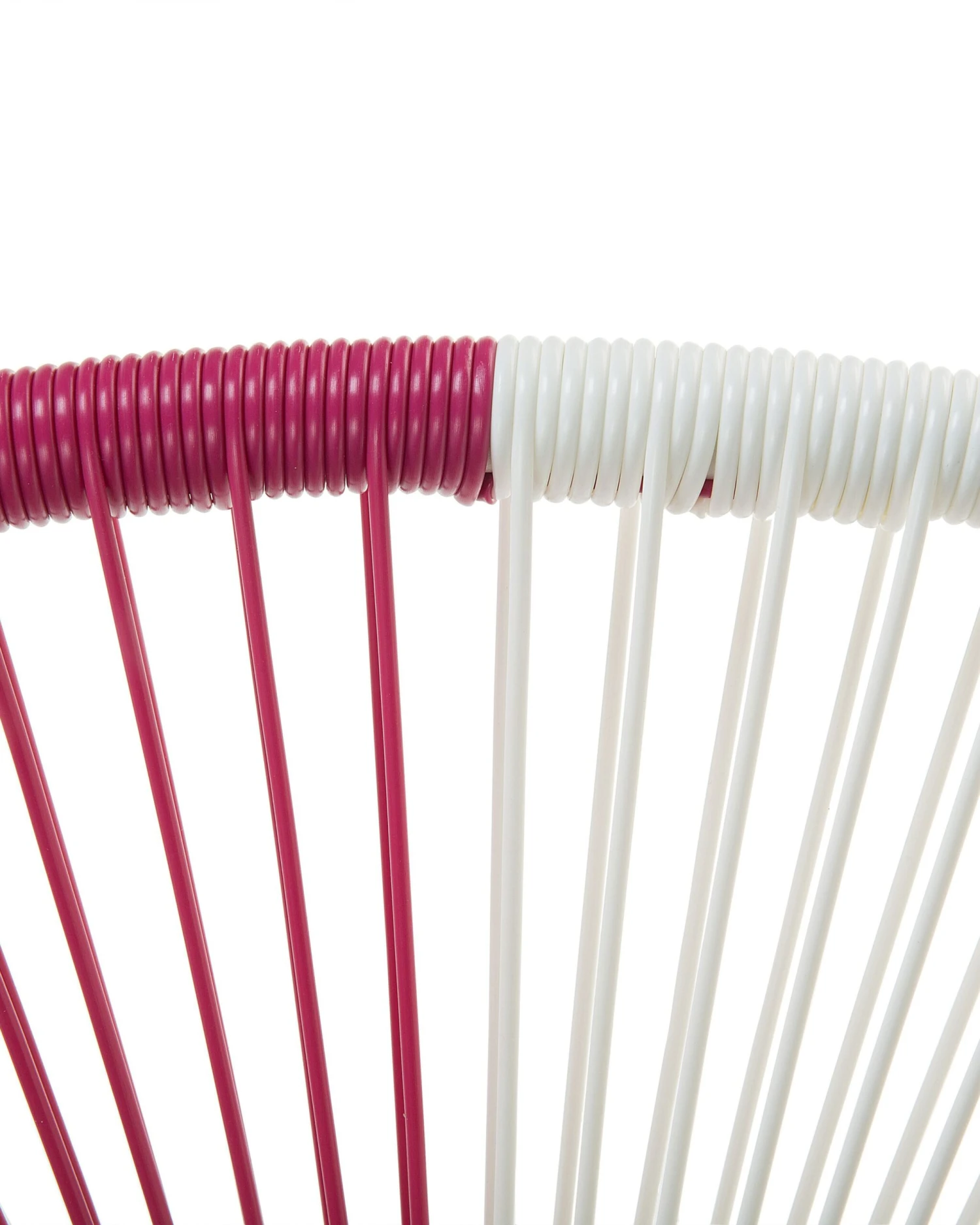 Rattanstuhl Kunststoff Weiß/beige/rosa 2er Set ø 76 Cm ACAPULCO 9 Rattanstuhl Kunststoff Weiß/beige/rosa 2er Set ø 76 Cm ACAPULCO – Bild 9