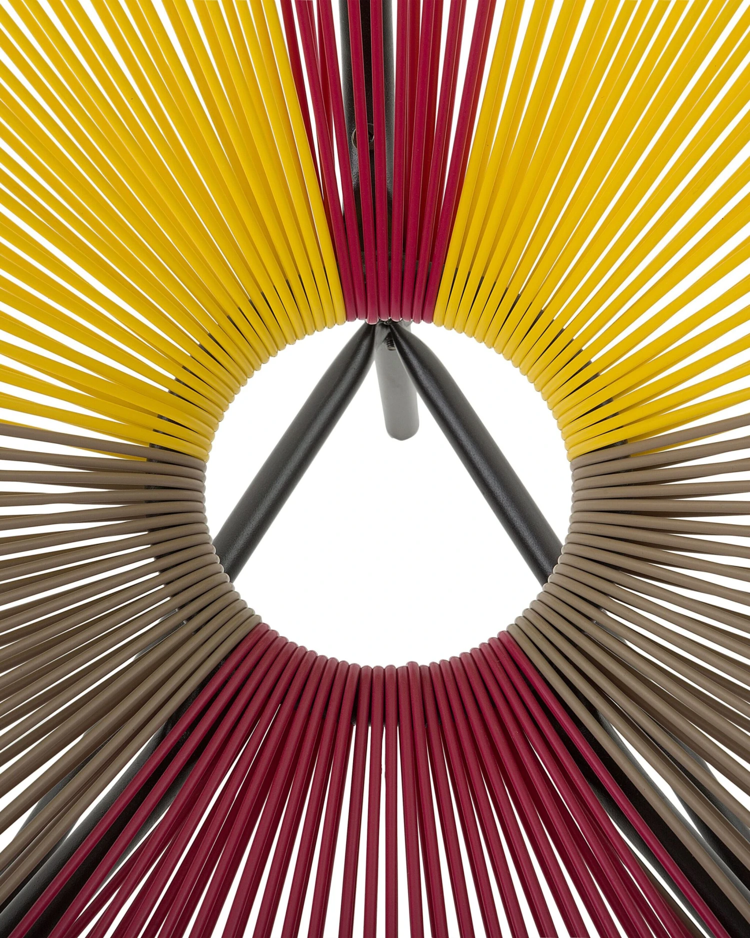 Rattanstuhl Kunststoff Rosa/gelb/beige 2er Set ø 76 Cm ACAPULCO 10 Rattanstuhl Kunststoff Rosa/gelb/beige 2er Set ø 76 Cm ACAPULCO – Bild 10