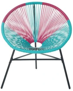 Rattanstuhl Kunststoff Rosa / Türkis 2er Set ø 76 Cm ACAPULCO 14 Rattanstuhl Kunststoff Rosa / Türkis 2er Set ø 76 Cm ACAPULCO -Beliani Verkaufsgeschäft undef src sa picid 718104 type whitesh image