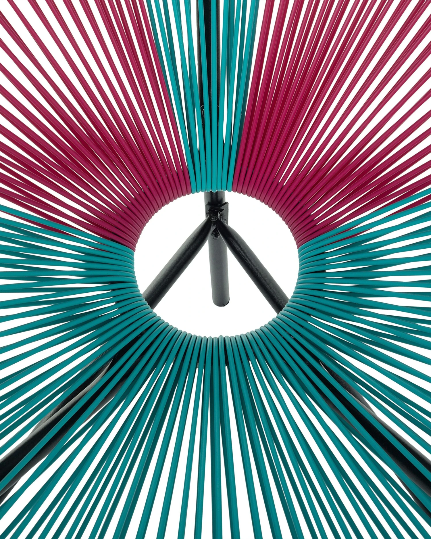 Rattanstuhl Kunststoff Rosa / Türkis 2er Set ø 76 Cm ACAPULCO 10 Rattanstuhl Kunststoff Rosa / Türkis 2er Set ø 76 Cm ACAPULCO – Bild 10