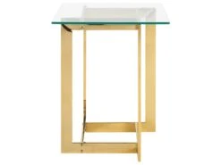 Beistelltisch Glas Gold Quadratisch 40 X 40 Cm CRYSTAL -Beliani Verkaufsgeschäft undef src sa picid 734949 type whitesh image