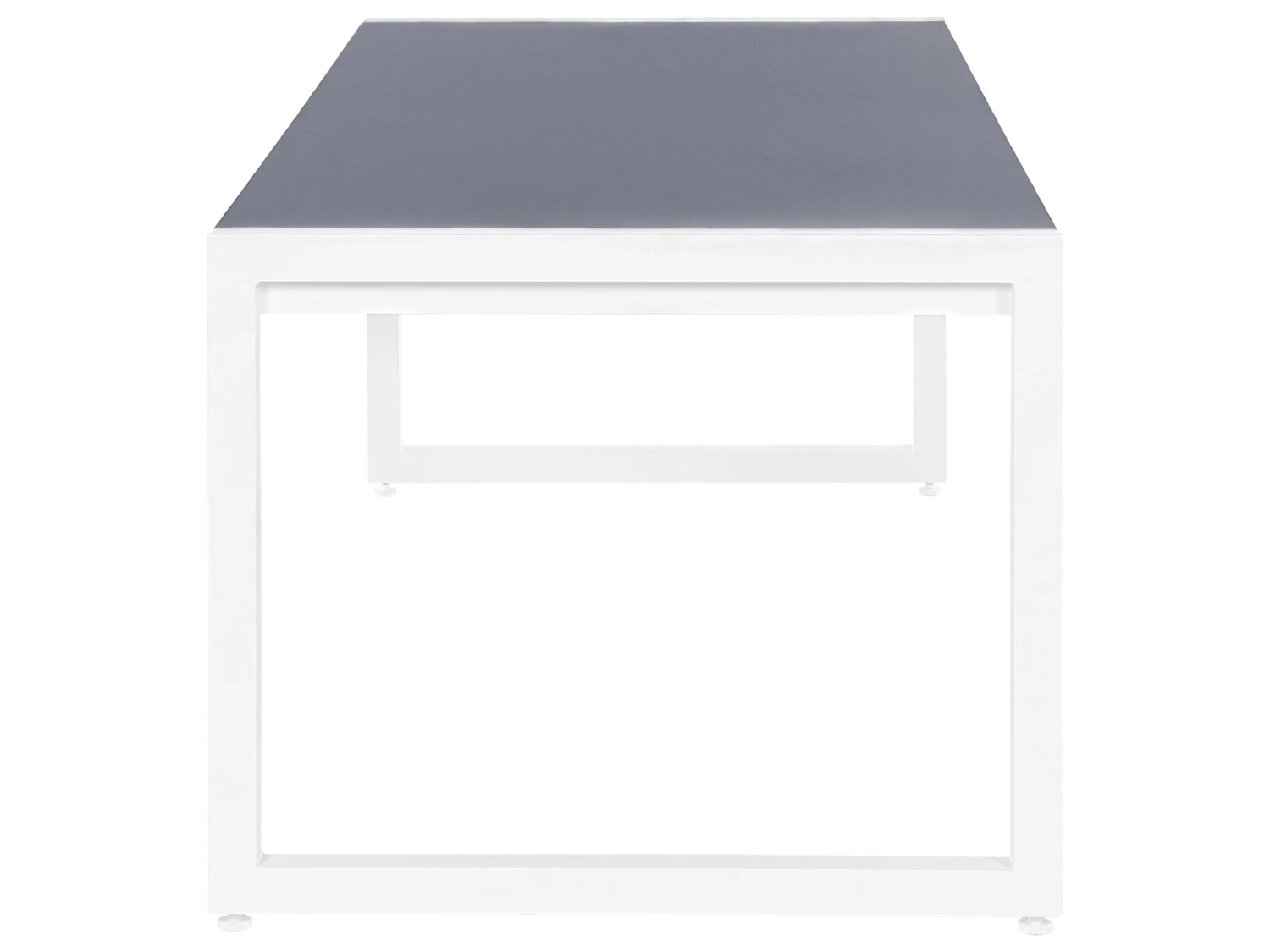 Gartentisch Aluminium Grau / Weiß 210 X 90 Cm BACOLI 4 Gartentisch Aluminium Grau / Weiß 210 X 90 Cm BACOLI – Bild 4