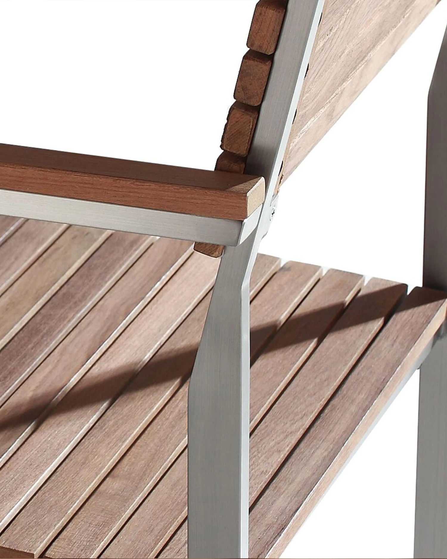 Gartenstuhl Edelstahl / Teakholz Hellbraun 6er Set VIAREGGIO 3 Gartenstuhl Edelstahl / Teakholz Hellbraun 6er Set VIAREGGIO – Bild 3