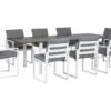 Gartenmöbel Set Aluminium Dunkelgrau 8-Sitzer PANCOLE