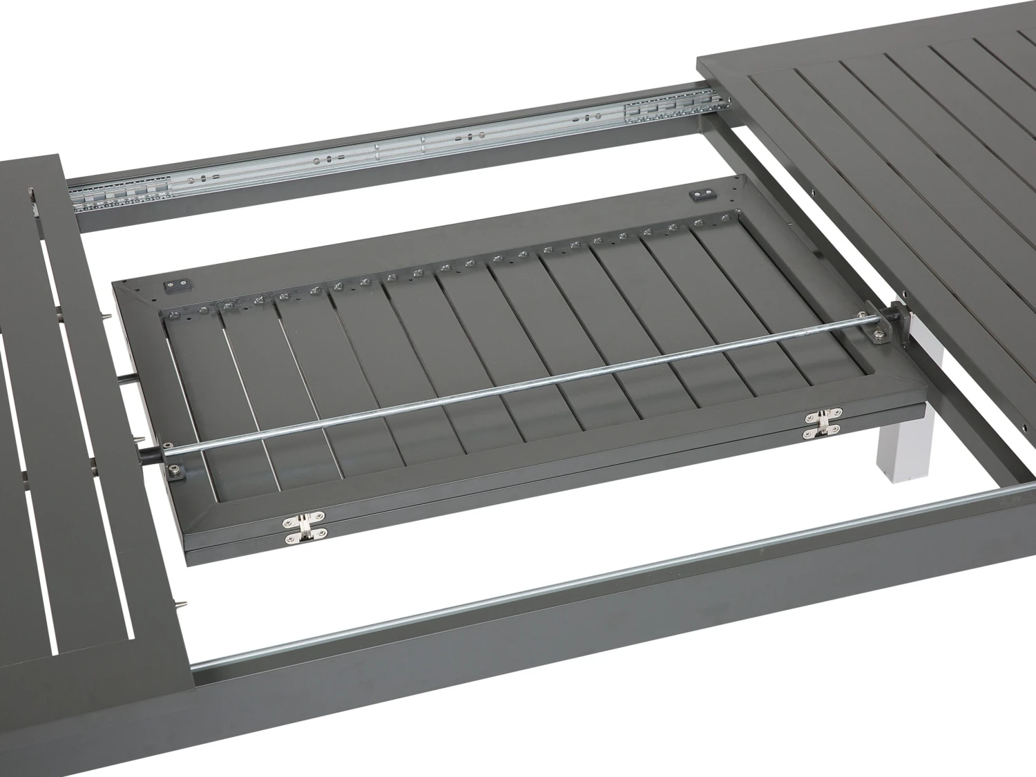 Gartenmöbel Set Aluminium Dunkelgrau 8-Sitzer PANCOLE 9 Gartenmöbel Set Aluminium Dunkelgrau 8-Sitzer PANCOLE – Bild 9