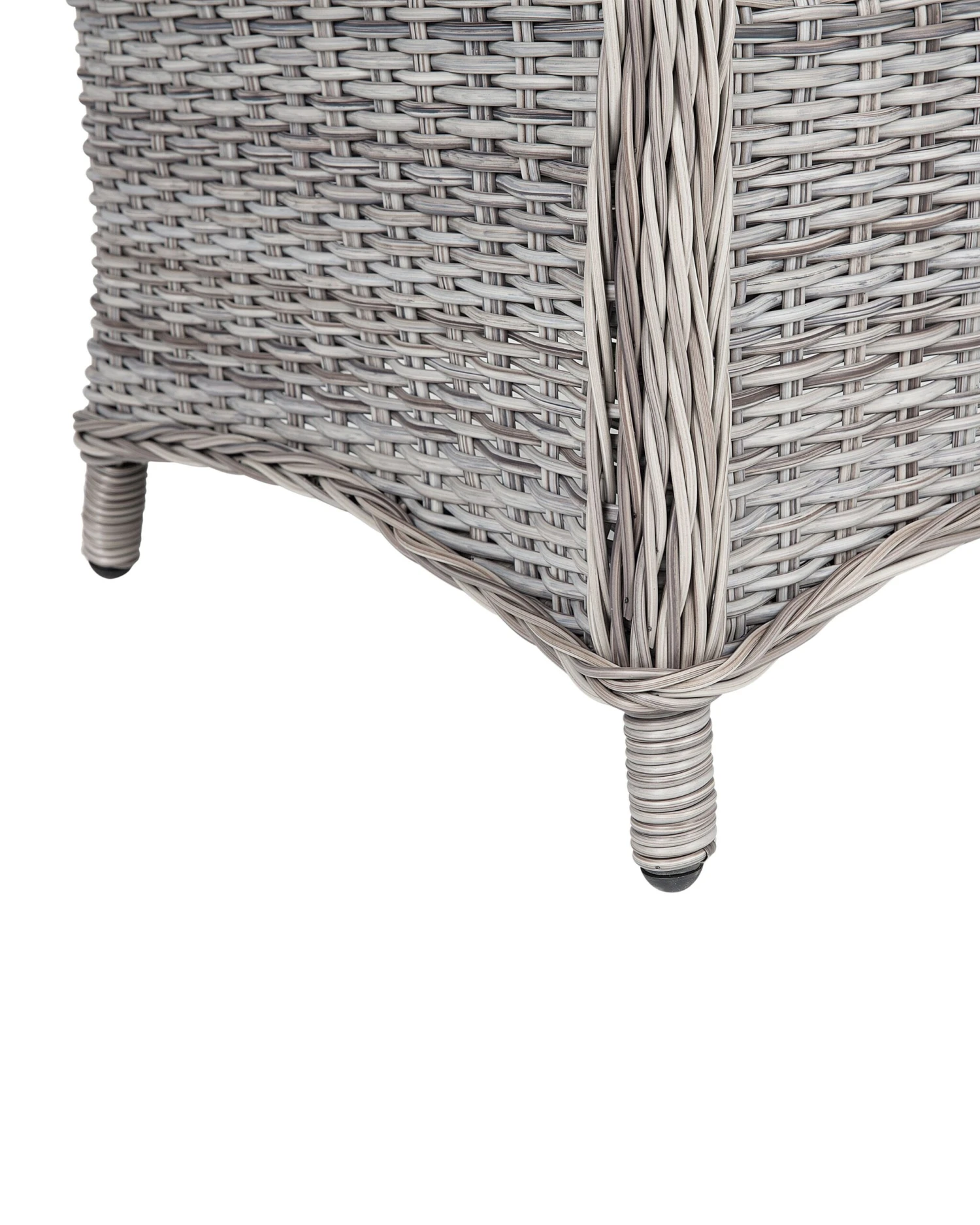 Gartensessel Rattan Grau 2er Set CASCAIS 8 Gartensessel Rattan Grau 2er Set CASCAIS – Bild 8