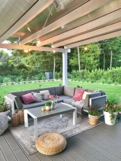 Lounge Set Aluminium Weiß 6-Sitzer Auflagen Grau CASTELLA 12 Lounge Set Aluminium Weiß 6-Sitzer Auflagen Grau CASTELLA -Beliani Verkaufsgeschäft undef src sa picid 744786 type whitesh image 2