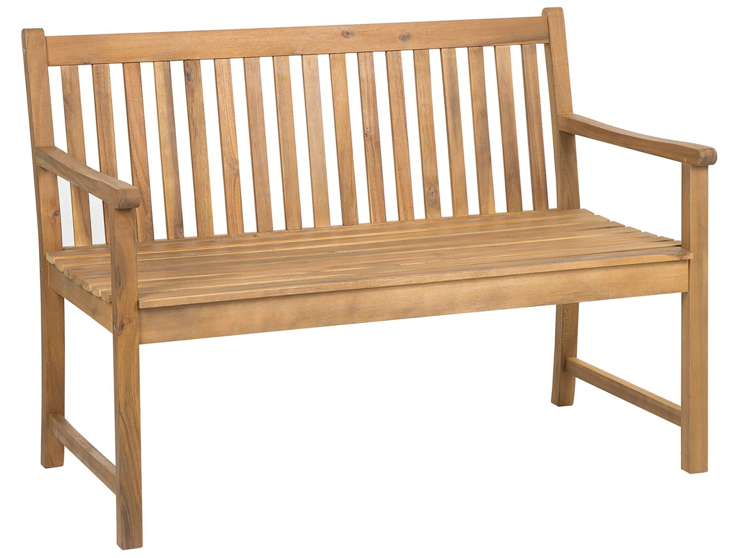 Gartenbank Zertifiziertes Holz Hellbraun 120 Cm VIVARA 3 Gartenbank Zertifiziertes Holz Hellbraun 120 Cm VIVARA – Bild 3