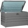 Auflagenbox Stahl Grau 100 X 62 Cm CEBROSA
