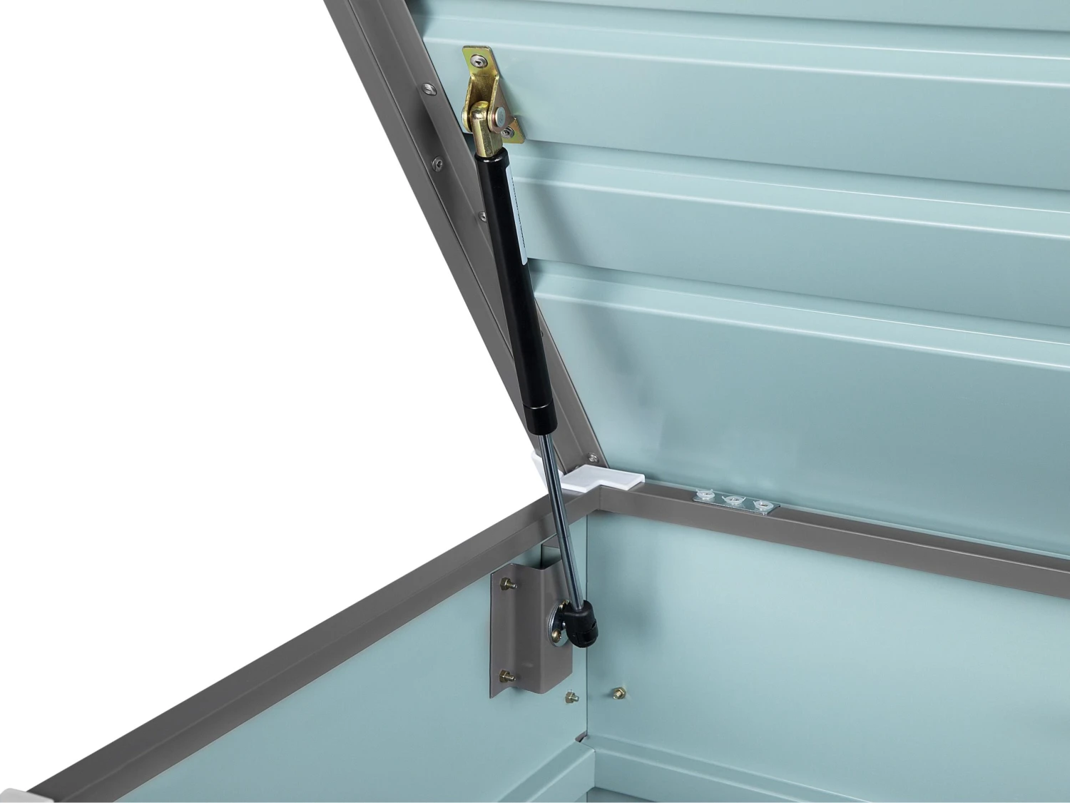 Auflagenbox Stahl Grau 100 X 62 Cm CEBROSA 5 Auflagenbox Stahl Grau 100 X 62 Cm CEBROSA – Bild 5