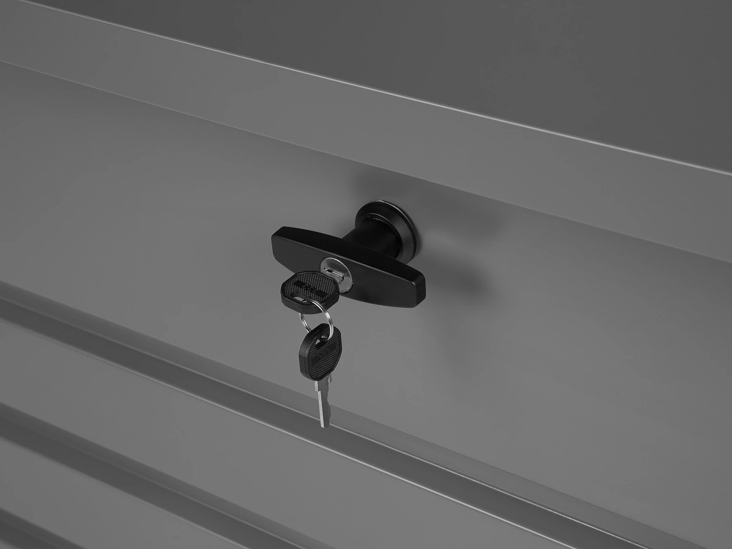 Auflagenbox Stahl Grau 165 X 70 Cm CEBROSA 8 Auflagenbox Stahl Grau 165 X 70 Cm CEBROSA – Bild 8