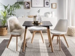 Esstisch Schwarz 80 X 80 Cm BUSTO -Beliani Verkaufsgeschäft undef src sa picid 753829 type whitesh image