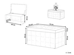 Hocker Mit Stauraum Kunstleder Schwarz MICHIGAN 19 Hocker Mit Stauraum Kunstleder Schwarz MICHIGAN -Beliani Verkaufsgeschäft undef src sa picid 762025 type whitesh image