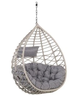 Hängesessel Mit Gestell ø 97 Cm Rattan Grau ARSITA 19 Hängesessel Mit Gestell ø 97 Cm Rattan Grau ARSITA -Beliani Verkaufsgeschäft undef src sa picid 763901 type whitesh image