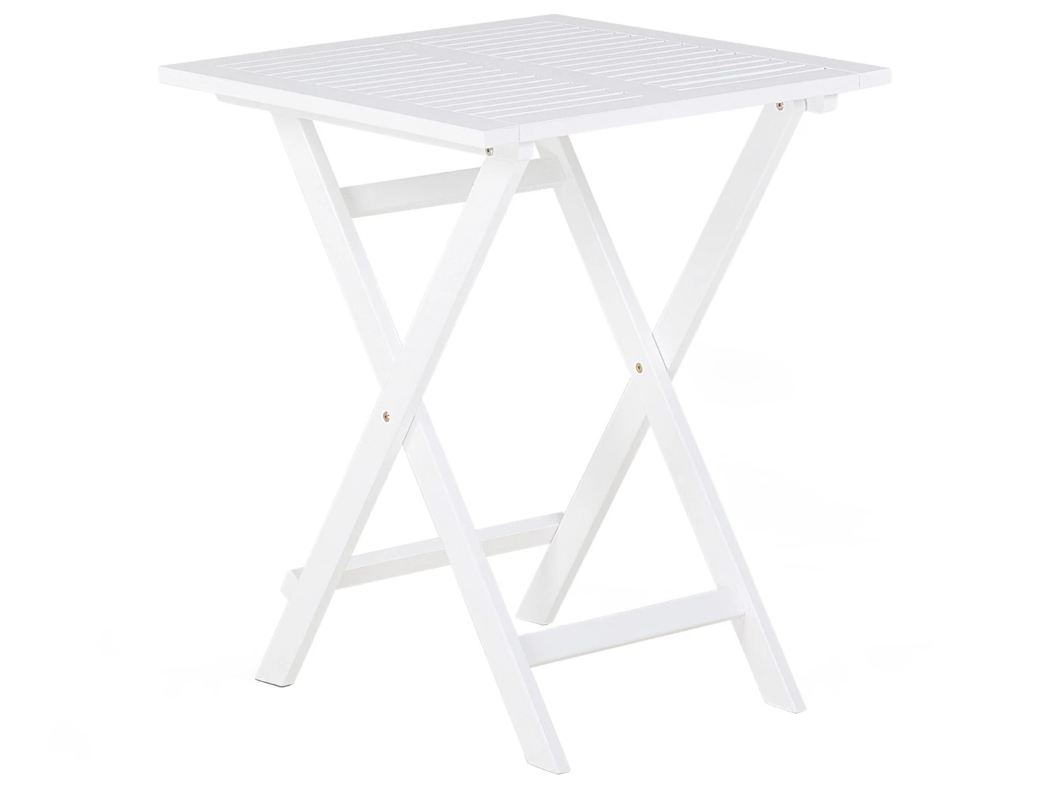 Balkonset Akazienholz Weiß Auflagen Dreiecke Blau / Weiß FIJI 7 Balkonset Akazienholz Weiß Auflagen Dreiecke Blau / Weiß FIJI – Bild 7