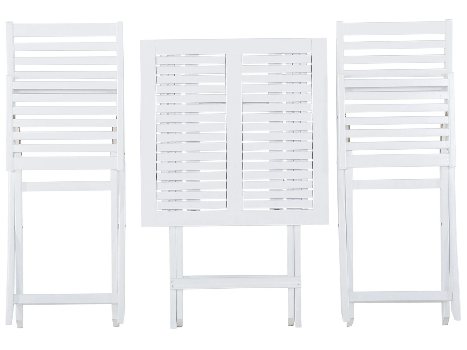 Balkonset Akazienholz Weiß Auflagen Mintgrünes Muster FIJI 10 Balkonset Akazienholz Weiß Auflagen Mintgrünes Muster FIJI – Bild 10