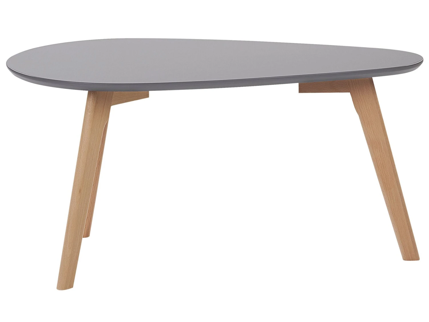 Couchtisch 2er Set Grau / Hellbraun Oval FLY III – Bild 5