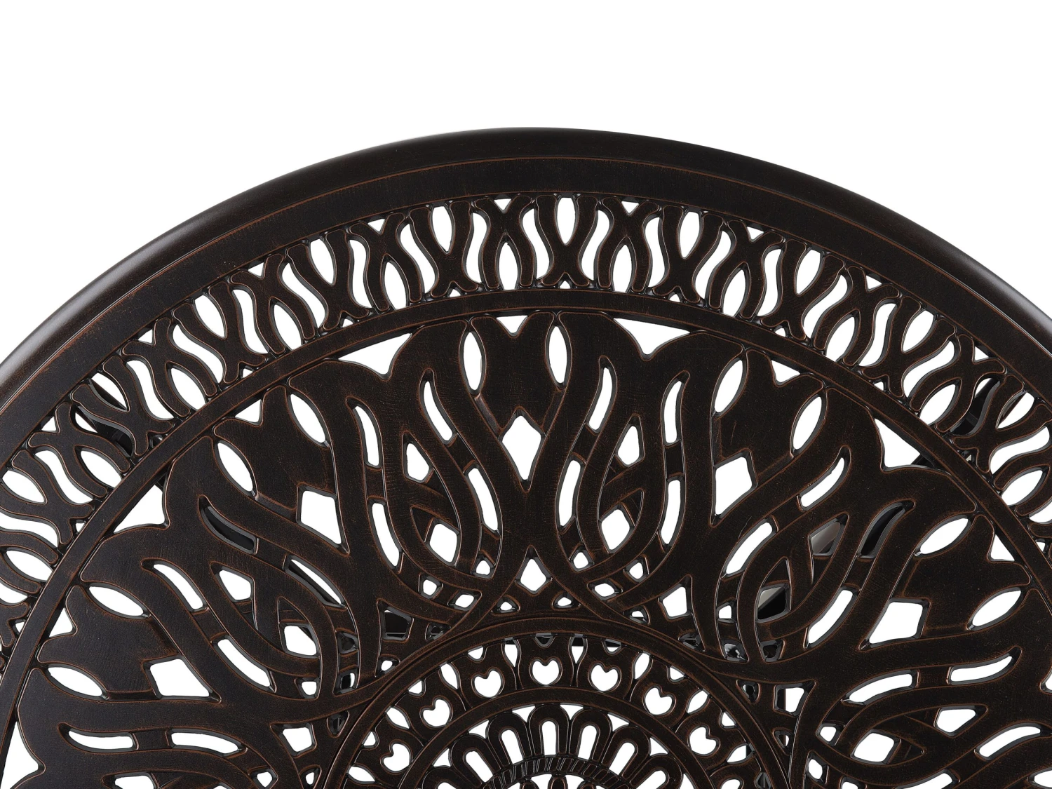 Gartentisch Dunkelbraun Aluminium ⌀ 90 Cm ANCONA 6 Gartentisch Dunkelbraun Aluminium ⌀ 90 Cm ANCONA – Bild 6