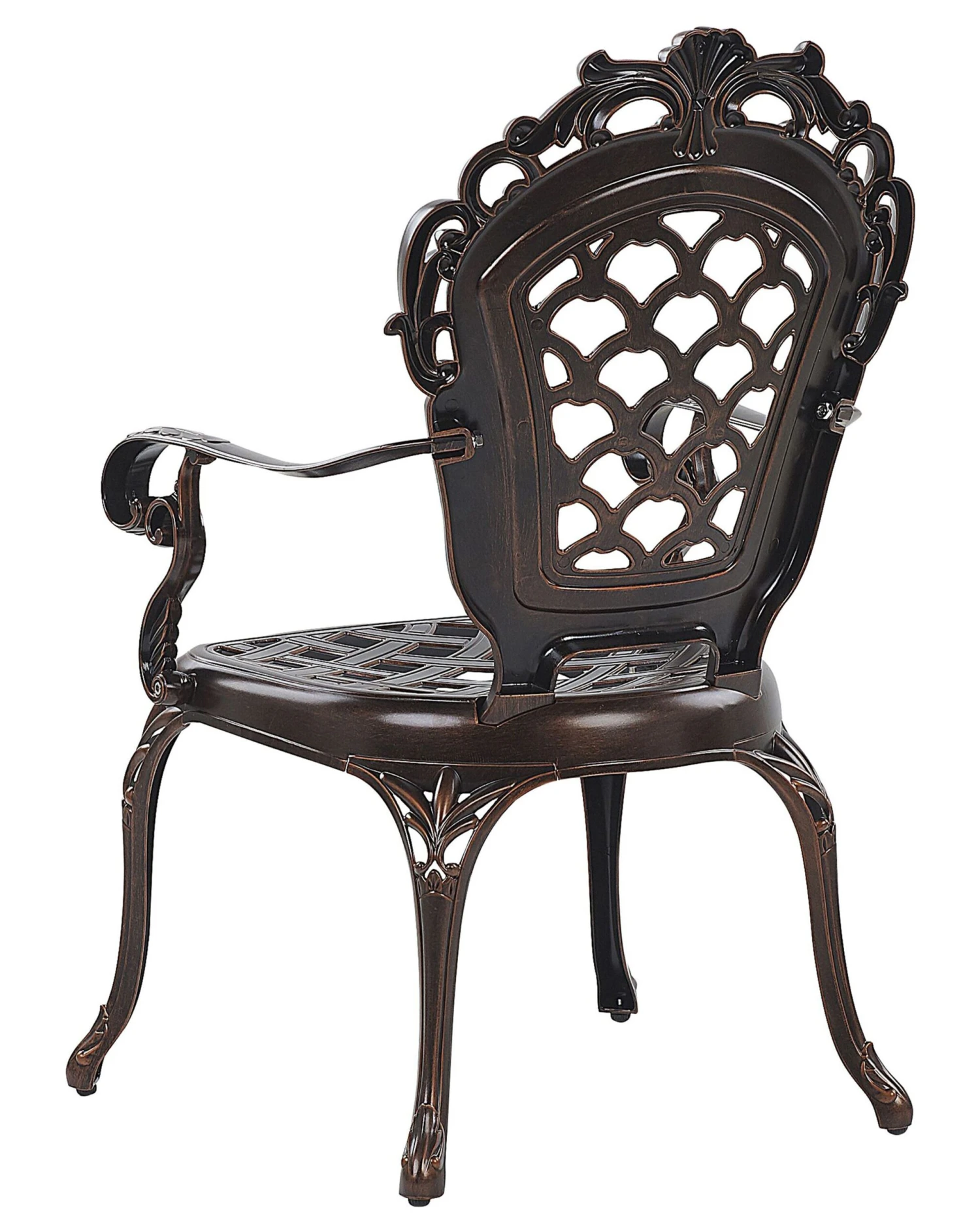 Gartenstuhl Aluminium Dunkelbraun 2er Set LIZZANO 5 Gartenstuhl Aluminium Dunkelbraun 2er Set LIZZANO – Bild 5