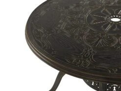 Gartentisch Dunkelbraun Aluminium ⌀ 100 Cm SAPRI 8 Gartentisch Dunkelbraun Aluminium ⌀ 100 Cm SAPRI -Beliani Verkaufsgeschäft undef src sa picid 765801 type whitesh image