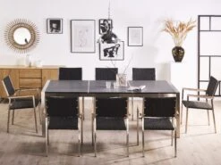 Gartenmöbel Set Naturstein Schwarz Geflammt 220 X 100 Cm 8-Sitzer Stühle Rattan GROSSETO 12 Gartenmöbel Set Naturstein Schwarz Geflammt 220 X 100 Cm 8-Sitzer Stühle Rattan GROSSETO -Beliani Verkaufsgeschäft undef src sa picid 768695 type whitesh image