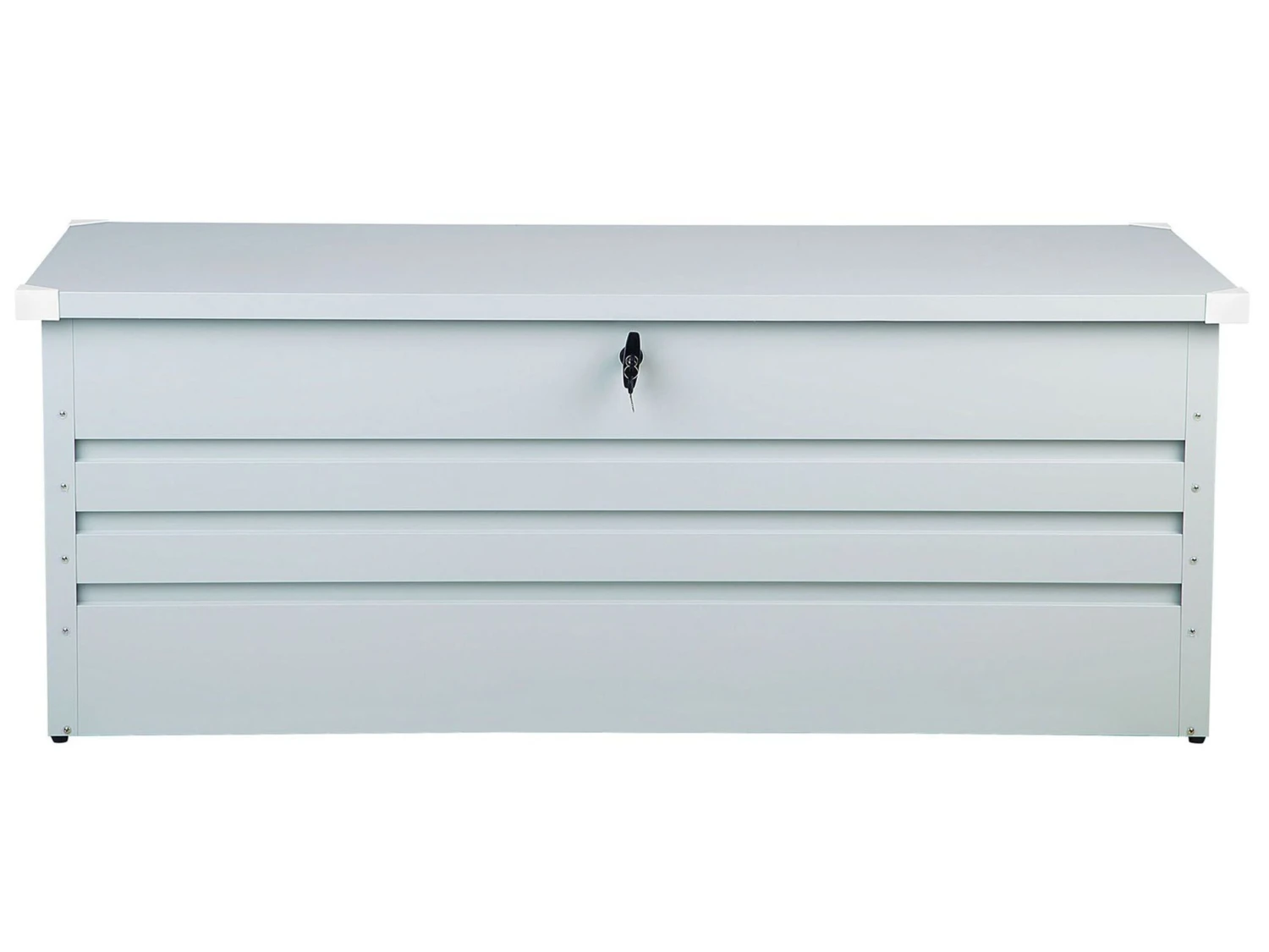 Auflagenbox Stahl Hellgrau 165 X 70 Cm CEBROSA 4 Auflagenbox Stahl Hellgrau 165 X 70 Cm CEBROSA – Bild 4