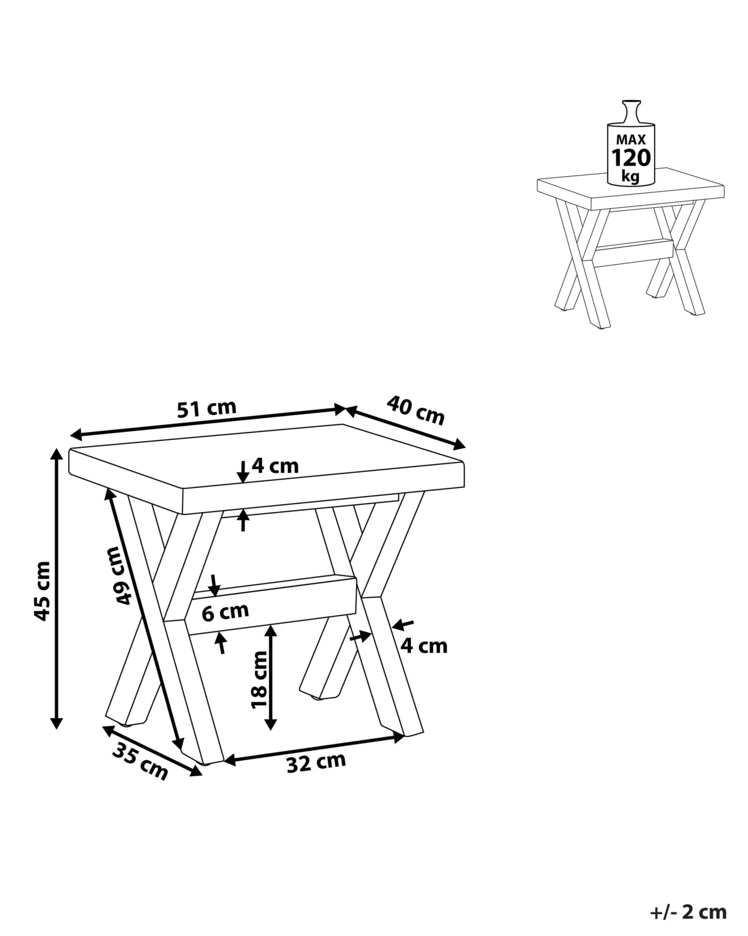 Hocker Faserzement / Akazienholz Grau / Heller Holzfarbton OLBIA – Bild 7