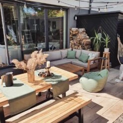 Sitzbank Akazienholz Schwarz / Hellbraun 140 Cm SCANIA 15 Sitzbank Akazienholz Schwarz / Hellbraun 140 Cm SCANIA -Beliani Verkaufsgeschäft undef src sa picid 772378 type whitesh image