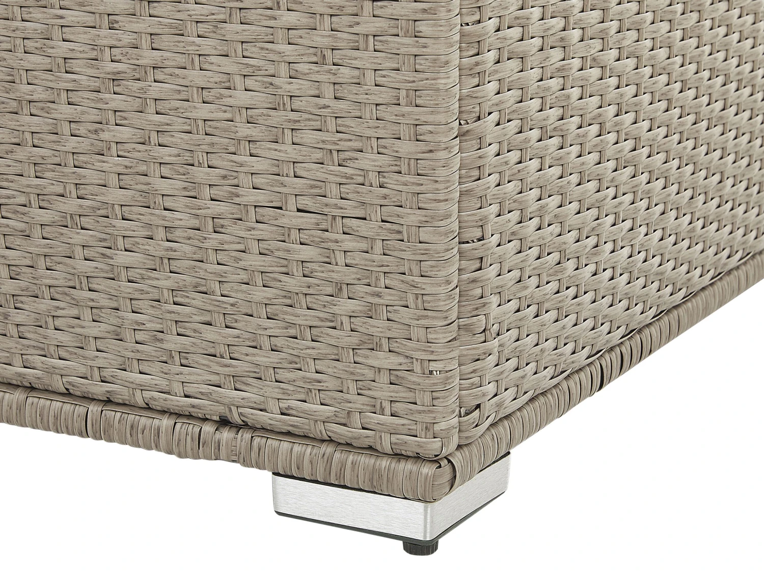 Auflagenbox Rattan Taupe 155 X 75 Cm MODENA 7 Auflagenbox Rattan Taupe 155 X 75 Cm MODENA – Bild 7