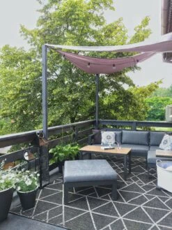 Lounge Set Kunstholz Schwarz 5-Sitzer Auflagen Grau MESSINA 12 Lounge Set Kunstholz Schwarz 5-Sitzer Auflagen Grau MESSINA -Beliani Verkaufsgeschäft undef src sa picid 776656 type whitesh image 1