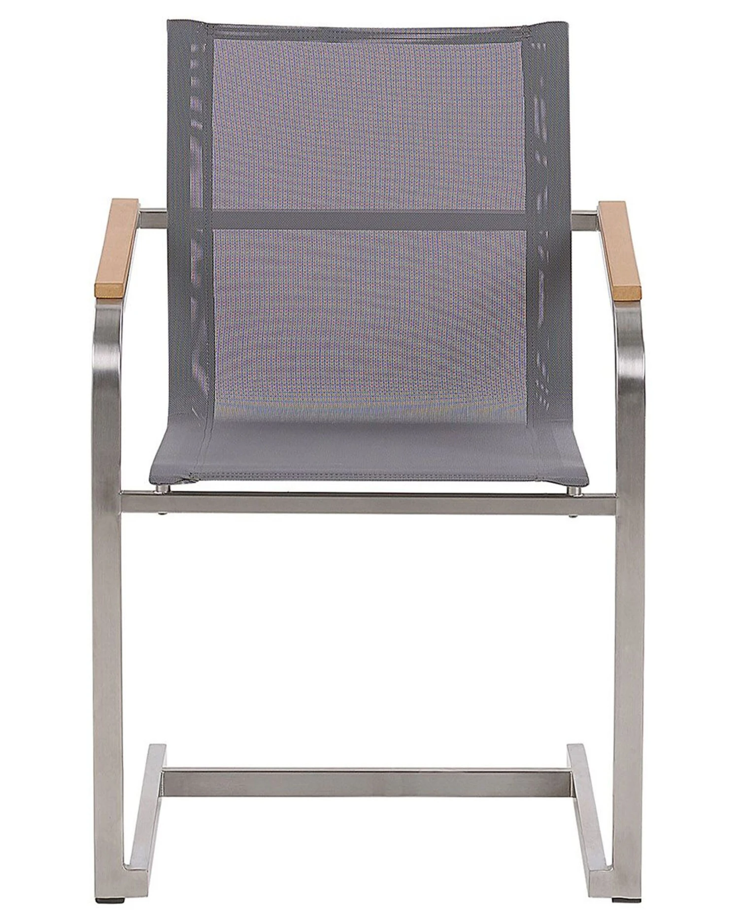 Gartenstuhl Edelstahl Grau 2er Set COSOLETO 5 Gartenstuhl Edelstahl Grau 2er Set COSOLETO – Bild 5